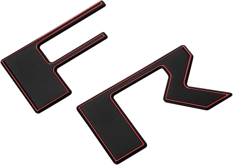 EyeCatcher Tailgate Letter Inserts Compatible with 2022-2025 Frontier Accessories (Satin Black and Red) - Image 2
